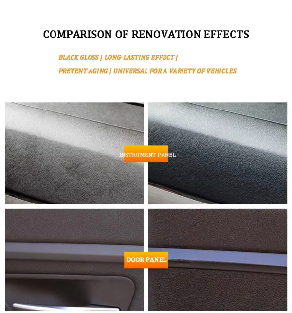 Plastic Trim Restorer Back To Black Gloss Plastic Parts Renew Liquid Silicone Tire Shine Restorer Car Care Cleaning KS07