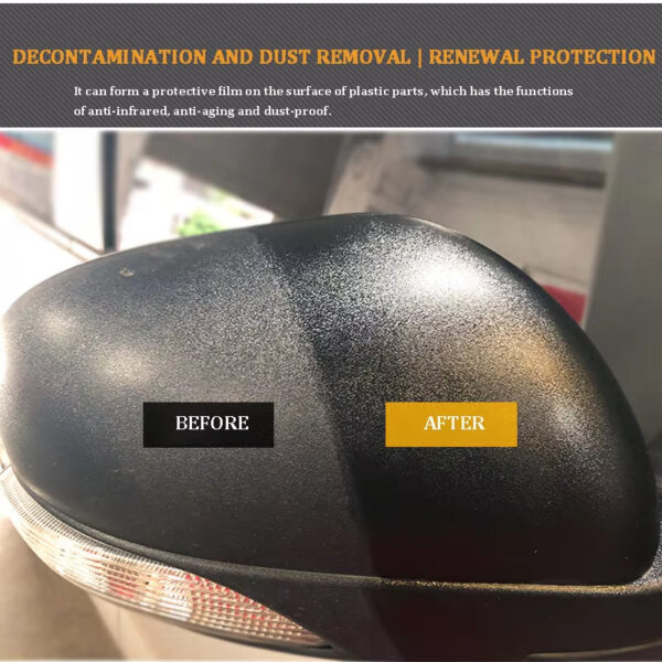 Plastic Trim Restorer Back To Black Gloss Plastic Parts Renew Liquid Silicone Tire Shine Restorer Car Care Cleaning KS07