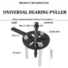 主图-03 Universal bearing removal puller,21 in1 Bearing Puller Kit, Bearing Removal Tool, Bearing Separator Set, Bearing Disassembly Gear Puller w/ 3-jaw Hooks and 6 Sizes Red Steel Inner Hole Extractor