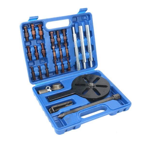 主图-05 Universal bearing removal puller,21 in1 Bearing Puller Kit, Bearing Removal Tool, Bearing Separator Set, Bearing Disassembly Gear Puller w/ 3-jaw Hooks and 6 Sizes Red Steel Inner Hole Extractor
